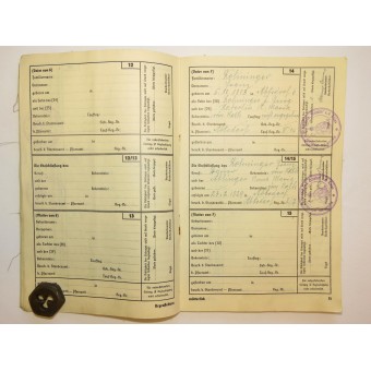 Ahnenpass - Terzo Reich linea di sangue passaporto, rilasciato da Zentralverlag der NSDAP. Espenlaub militaria